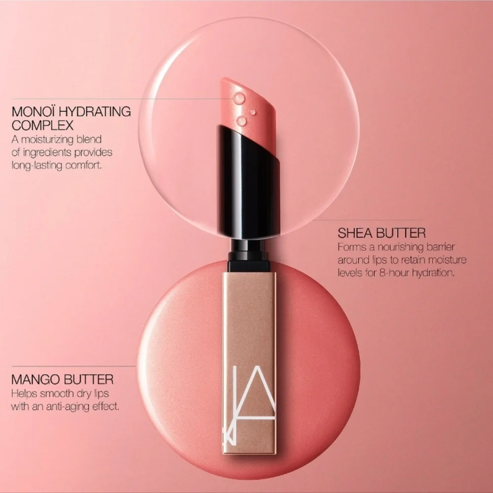 Nars Afterglow Sensual Shine Hydrating Lipstick | Voltage Vivid Red | Brand New